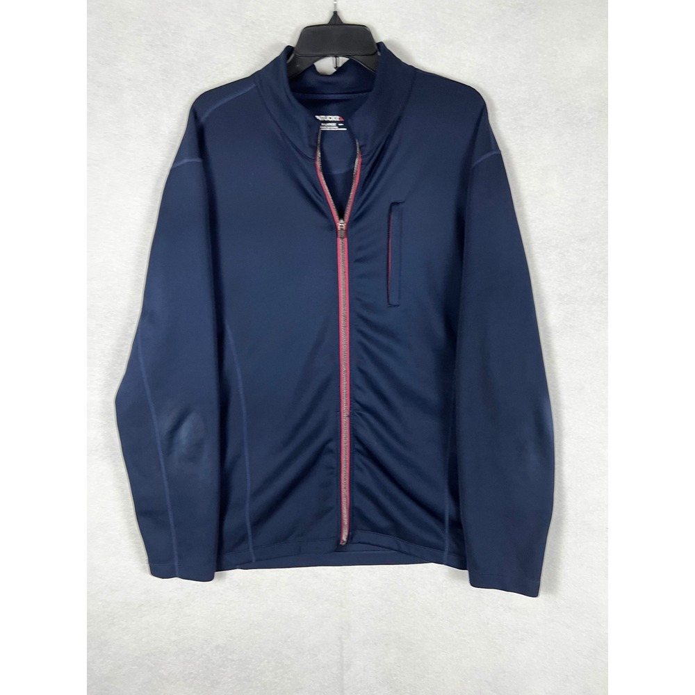 UNTUCKit Dashwood Mens XL Navy Blue Full Zip Performance Jacket 35029